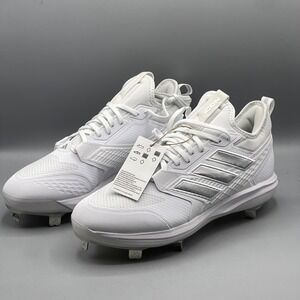 adidas White and Silver Athletic Shoes